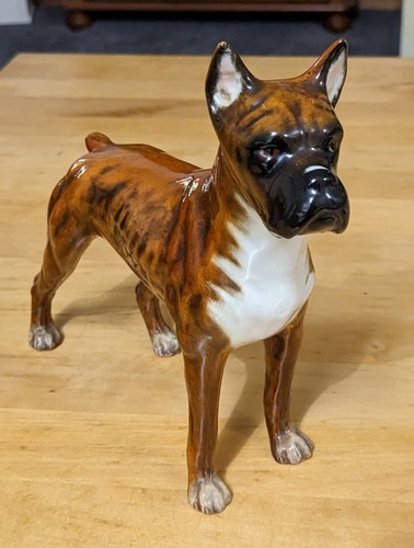 Vintage goebel porcelain boxer - porcelain,