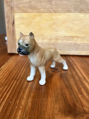 Goebel male boxer dog - dog, figurine