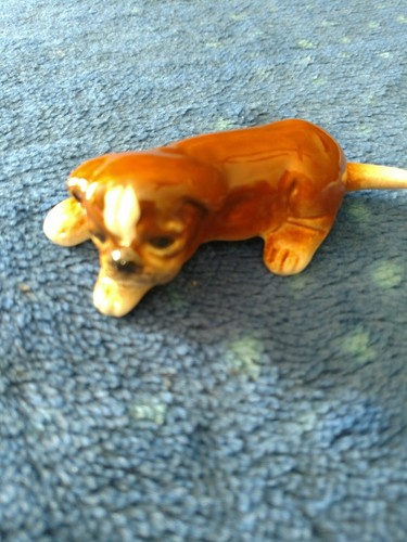 Vintage goebel boxer puppy dog - vintage,