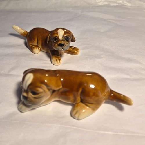 Porcelain goebel boxer puppy - porcelain,