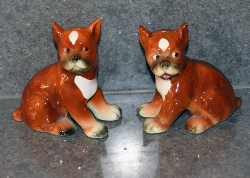 Goebel pair boxer dogs - pair, of