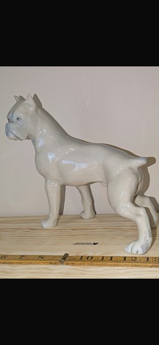 Antique hand made boxer dog