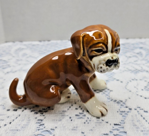 Vintage goebel boxer dog puppy - goebel,