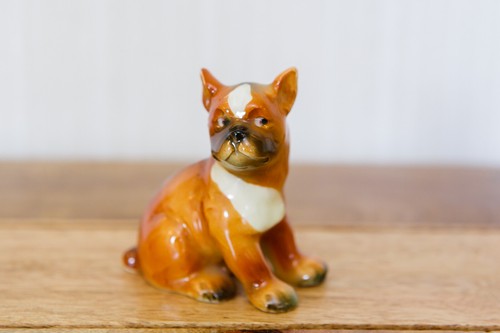 Vintage goebel boxer puppy dog - vintage,